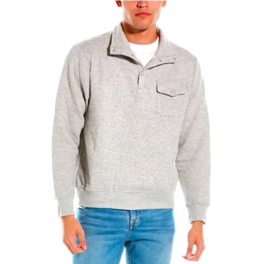 Sovereign Code Men's Columbia Diamond Quilted Pullover Cozy Gray SVRN Code - L